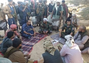 قيادات عسكرية وأمنية بشبوة تستقبل قوات العمالقة القادمة لإسناد جبهة بيحان